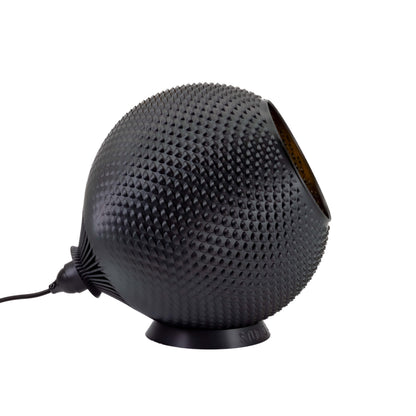 Baguio tafellamp in zwart, 28 cm, zijaanzicht