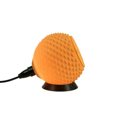 Baguio tafellamp in oker geel, 14 cm, zijaanzicht