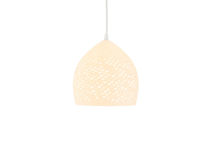 Pendant lamp Gothenburg Speckles White Ø 21 cm