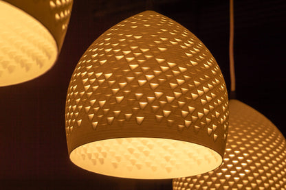 Pendant lamp Gothenburg Speckles White Ø 21 cm